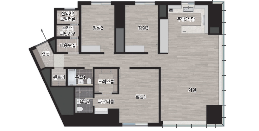 104A㎡ 확장형 평면 이미지