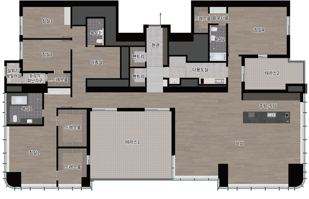 244㎡ 확장형 평면 이미지